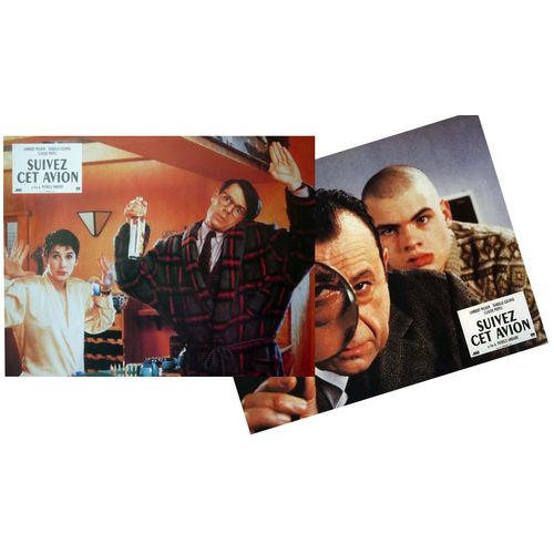 Suivez Cet Avion : Jeu De 12 Photos D'exploitation Cinématographique - Format 21,5x27 Cm - De Patrice Ambard Avec Lambert Wilson, Isabelle Gélinas, Claude Piéplu, Clovis Cornillac - 1989