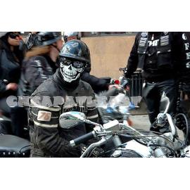 Cagoule Tête de Mort Masque Moto Biker Cache Nez Skull Face Tour De Cou  Echarpe