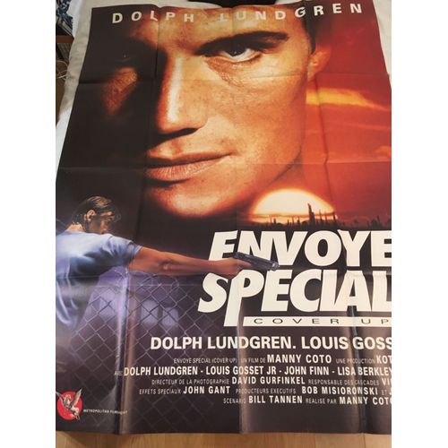 Affiche Originale De Cinema- Envoyé Special - Manny Cotto Dolph Lundgren Format 120 X 160 Cm