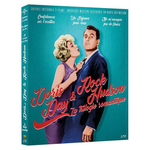 Doris Day & Rock Hudson - La Trilogie Romantique : Confidences Sur L'oreiller + Un Pyjama Pour Deux + Ne M'envoyez Pas De Fleurs - Pack - Blu-Ray
