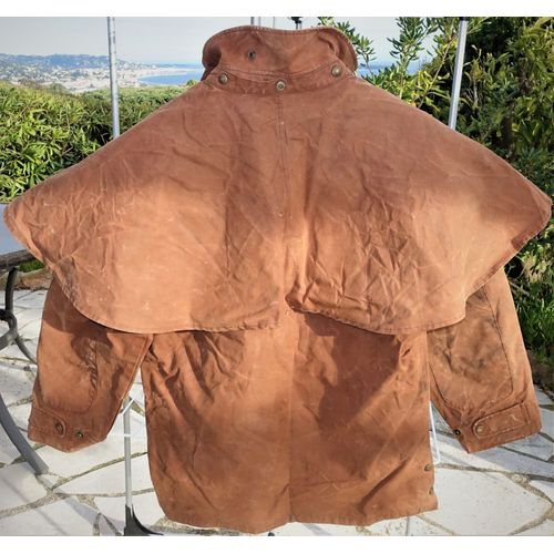 Veste D'équitation En Coton Huilé Imperméable