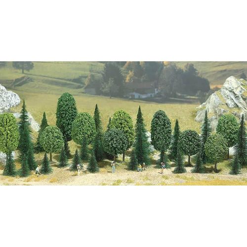 Modélisme N/Z : Accessoires De Décor : 35 Arbres Assortis-Busch