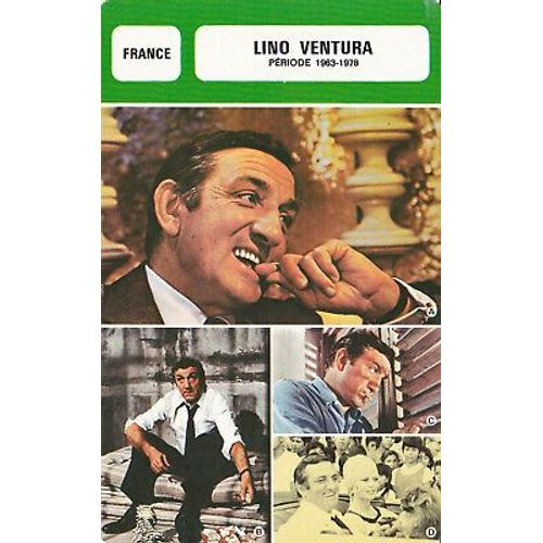 Fiche Monsieur Cinema Lino Ventura [1963-1978]