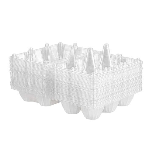 36 PièCes SéRies Cartons D'Oeufs en Plastique Transparent Porte-Oeufs Conteneur de Stockage Plateau D'Oeufs pour le Pâturage Familial, Stockage de RéFrigéRateur, 6 Grilles