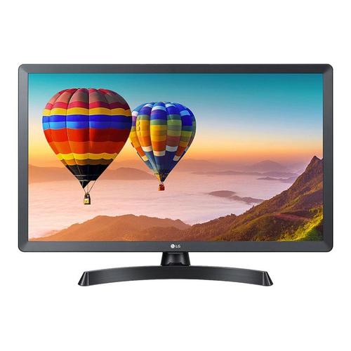 LG 28TN515S-PZ - Écran LED avec tuner TV - 28" (27.5" visualisable) - 1366 x 768 HD - 250 cd/m² - 1200:1 - 8 ms - 2 x HDMI, RCA (composite), RCA (composant) - haut-parleurs - noir, gris de fer