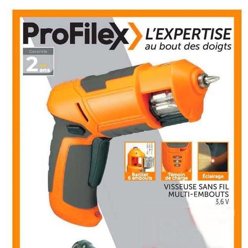 Visseuse sans fil multi embouts Profilex