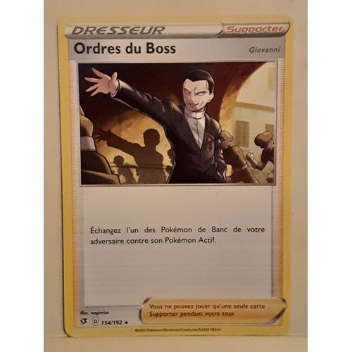 Ordres Du Boss, 154/192, Clash Des Rebelles, Rare