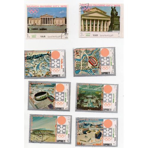 Emirats Arabes Unis- Lot De 8 Timbres Oblitérés- Divers Jeux Olympiques