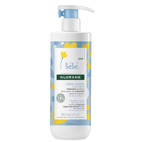 Bébé Crème Lavante Au Cold Cream 500 Ml - Klorane - Crème Lavante 