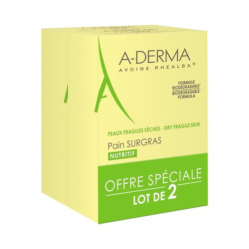 Les Indispensables Pain Surgras Duo 2x100g - A-Derma - Pain Surgras 