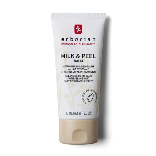 Milk&peel Balm 75 Ml - Erborian - Nettoyant Huile-En-Baume Au Lait De Sésame Effet 'peau Neuve' 