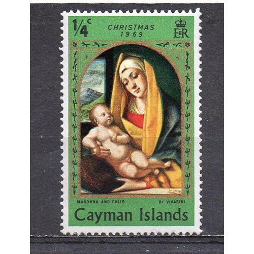 Cayman Islands- 1 Timbre Neuf- Noël 1969
