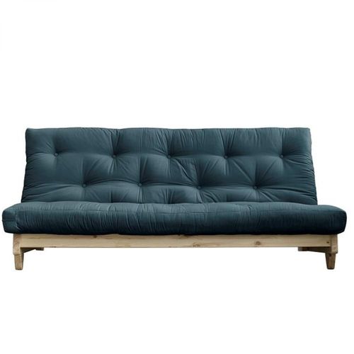 Banquette Convertible Fresh Pin Coloris Bleu Pétrole Couchage 140*200 Cm.