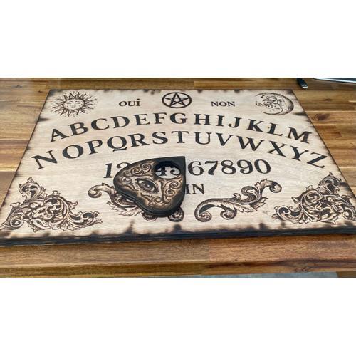 Ouija, Planche de Ouija Authentique en Bois gravé : : Produits  Handmade