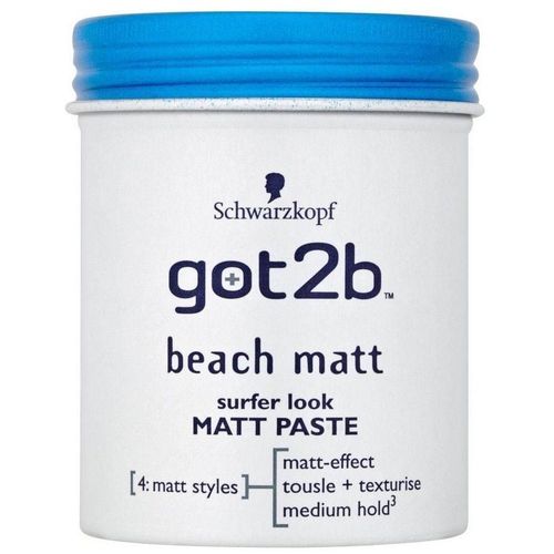 Schwarzkopf Got2b Beach Boy Pate Modelante Matte Surfer Look 100ml 