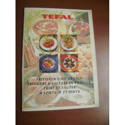 Livre De 29 Recettes Du Monde Multilingue Seb Tefal "Frire Et Sauter"