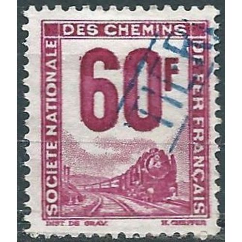 France 1944, Beau Timbre Pour Colis Postaux, Petits Colis, Yvert 16, 60f. Lilas Rose, Oblitéré, Tbe