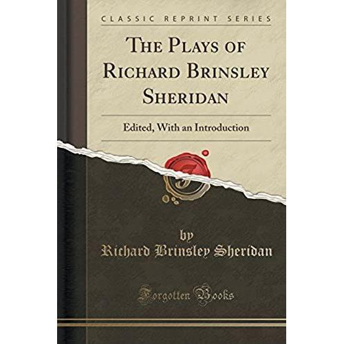 Sheridan, R: Plays Of Richard Brinsley Sheridan