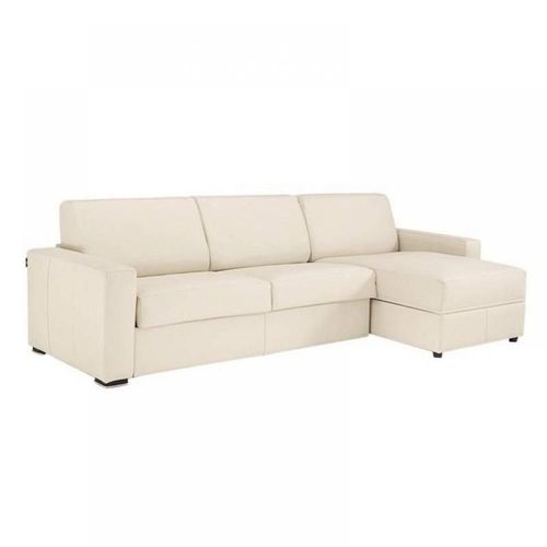 Canapé D'angle Dreamer Convertible Express 160cm Polyuréthane Beige Matelas 16 Cm