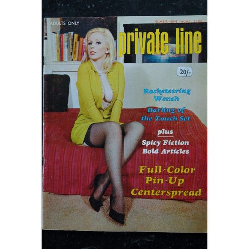 Private Line N° 9 -1969 - Rare - Racketeering Wench - Spicy Fiction - Erotic Vintage 70 Pages