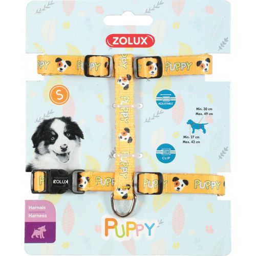 Zolux Harnais S Puppy Mascotte. 13 Mm. 27 ? 42 Cm. Couleur Jaune. Pour Chiots