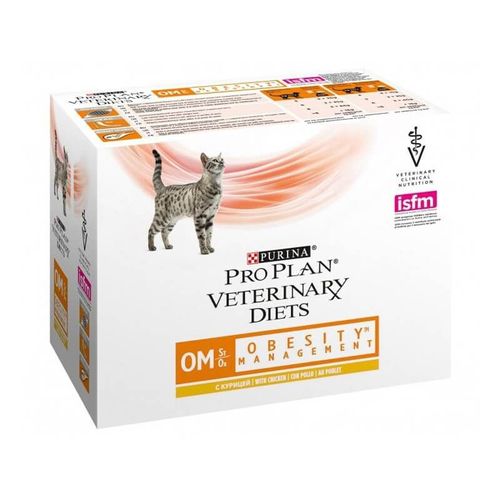 Pâtée Om Obesity Management Chat 10x85g - Pro Plan Veterinary Diets