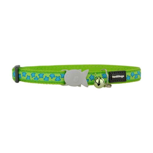 Collier Etoile Vert/Bleu Chat
