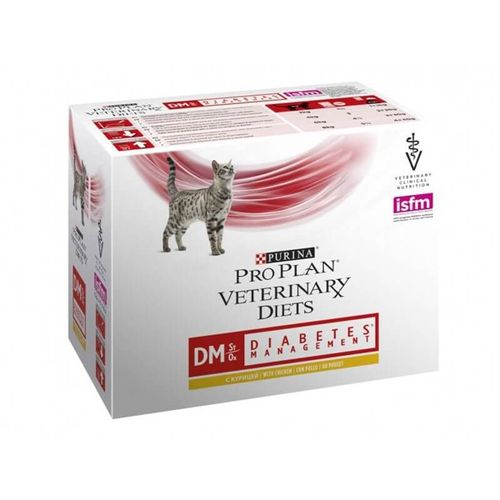 Pâtée Dm Diabetes Management Poulet Chat 10x85g - Pro Plan Veterinary Diets