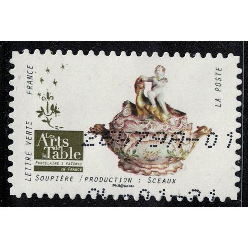 France 2018 Oblitéré Used Arts De La Table Porcelaine Et Faïence Soupière Production Sceaux Y&t 1536 Su