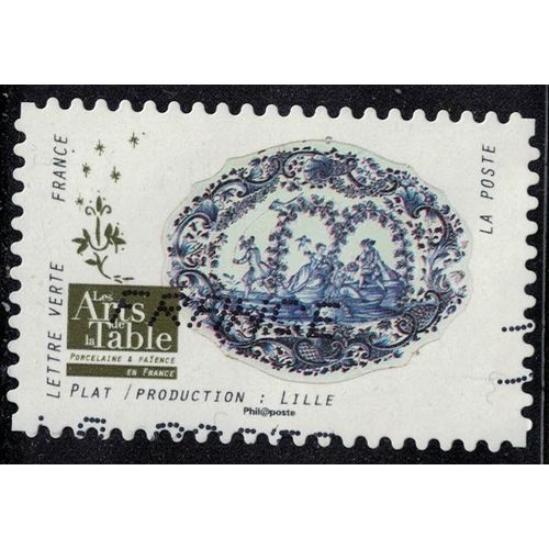 France 2018 Oblitéré Used Arts De La Table Porcelaine Et Faïence Plat Production Lille Y&t 1529 Su