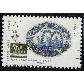 France 2018 Oblitéré Used Arts De La Table Porcelaine Et Faïence Plat Production Lille Y&t 1529 Su