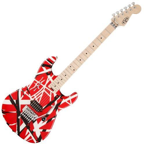 Guitare Électrique Evh Stripe Series Red Black White