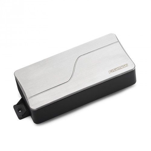 Micro Guitare Électrique Double Fishman Fluence Modern Humbucker 7 Cordes Alu Brossé Céramique Chevalet