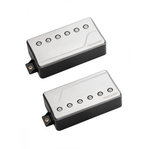 Set Micros Double Guitare Électrique Fishman Fluence Classic Humbucker Alu Brossé Set