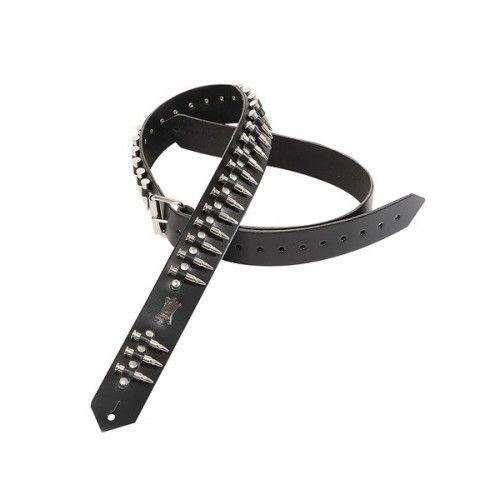 Levys Pm28-2b Sangle Cuir Balles En Métal Black