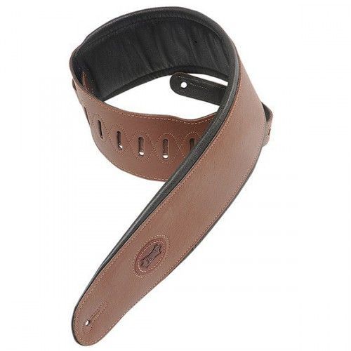 Levys Mss2-4 Sangle Cuir Rembourrée Speciale Basse Brown