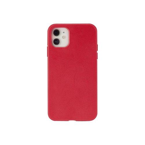 Aiino Buddy - Coque De Protection Pour Téléphone Portable - Matériau Végétal 100 % Biodégradable - Rouge Coquelicot - Pour Apple Iphone 12, 12 Pro