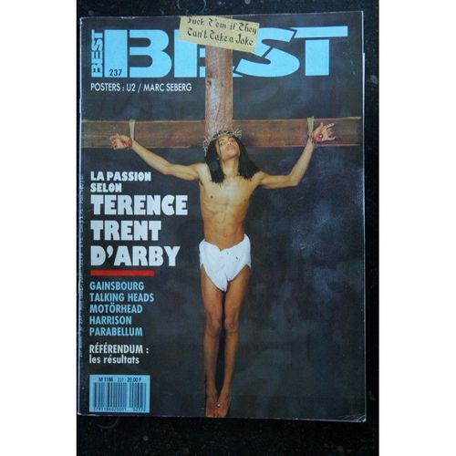 Best 237 Avril 1988 Terence Trent D'arby Gainsbourg Motorhead Harrison Parabellum Talking Heads + Posters U2 Seberg