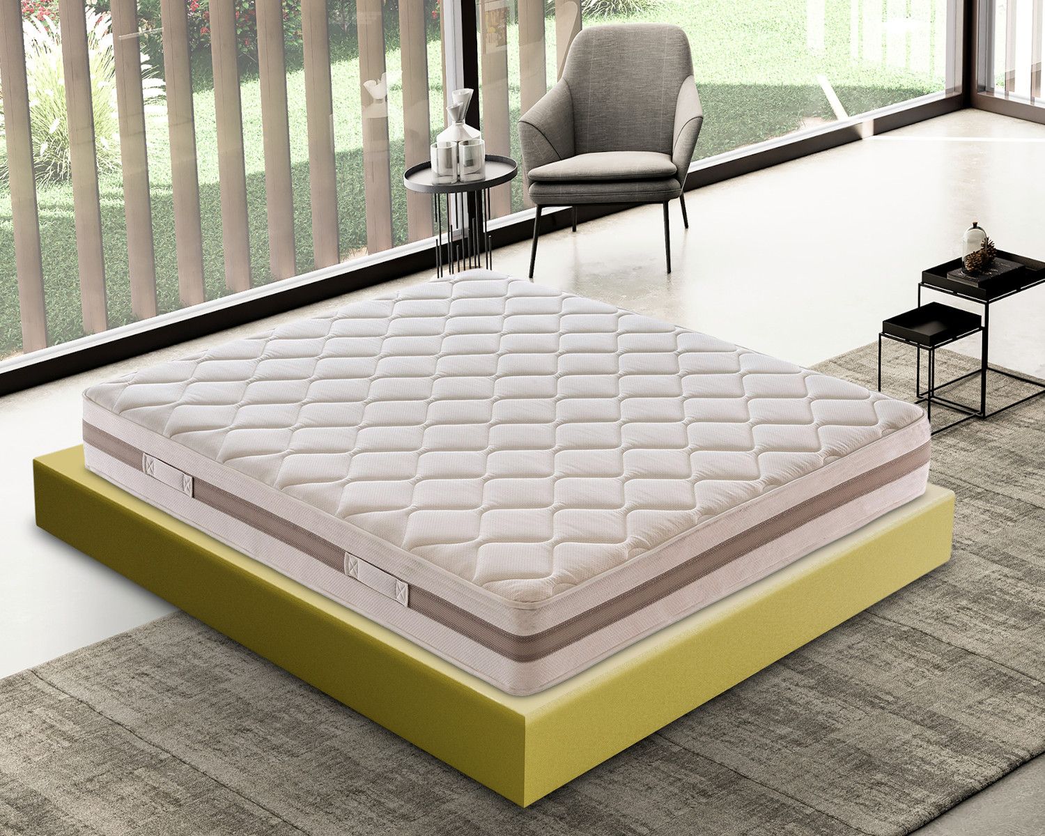 Matelas mousse 140x190 - epaisseur 20 cm - haute densité – modèle king KING- 140X190 - Conforama