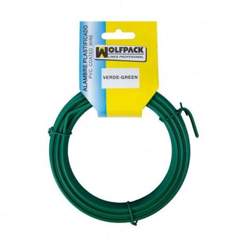 Fil de fer plastifié Maurer (bobine 15 mètres) blanc Nº 16 / 2.7 mm.