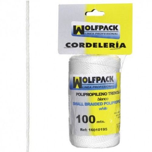 Corde tressée polypropylène blanche (bobine 100 mètres)
