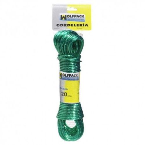 Corde plastifiée fil d acier Ø 3,0 mm. (Écheveau 20 m)