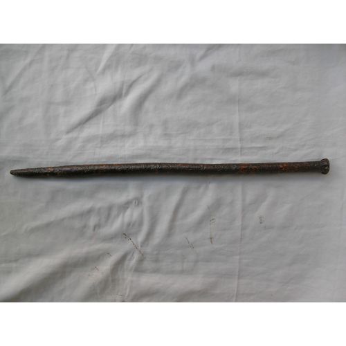 Ww1 France Long Piquet D'attache Relique Ancienne Zone De Combat Ww1 67 Cm
