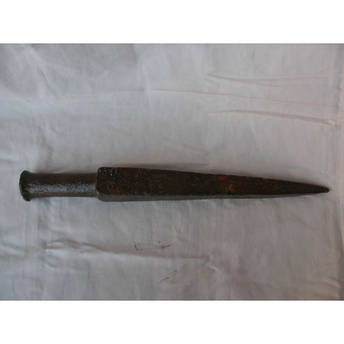 Ww1 France Piquet Type D'attache Relique Ancienne Zone De Combat Pointe Carrée Ww1 47 Cm