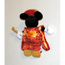 peluche minnie mouse geisha japonaise doudou minnie disneyland