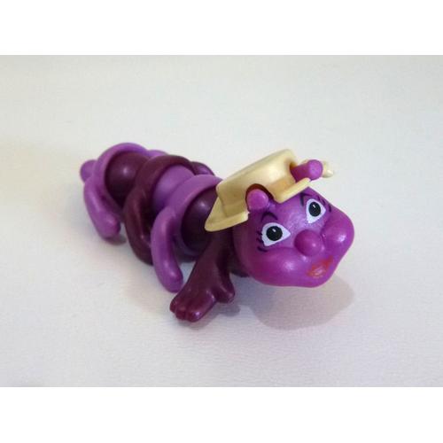 Figurine Chenille Violette 6 Cm K99-60 Famille Oeuf Kinder Surprise Purple Caterpillar Egg Toys 1998