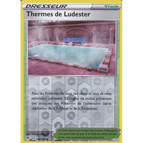 Carte Pokemon - Thermes De Ludester - Reverse - 150/185 - Épée Et Bouclier4 - Voltage Éclatant - Eb4 - Vf