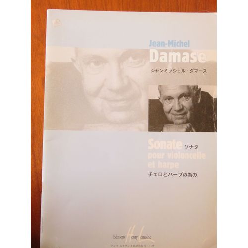 Sonate Pour Violoncelle Et Harpe J.Michel Damase