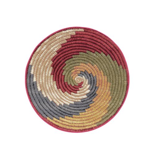 Benuta Plus Tapis D'extérieur & Intérieur Rond Kenya Multicouleur Diamètre 160 Cm Rond