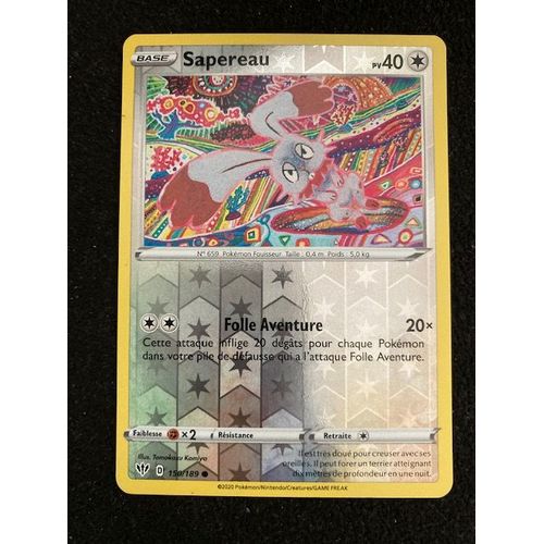 (940) Sapereau 150/189 Pokemon